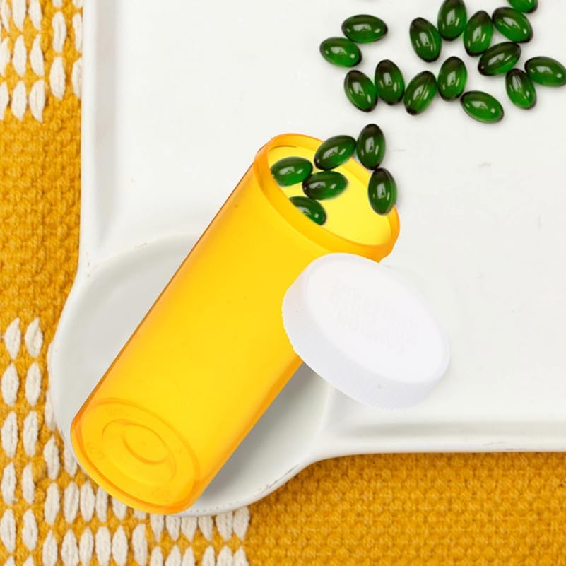 Baluue 10 Pack Empty Pill Bottle, Multi-Functional Plastic Medication Protable Storage Containers with Lids Waterproof Clear Pill Case for Vitamins and Supplements image number 6