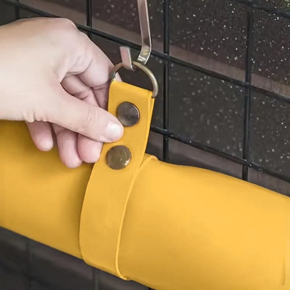 YEHNDA Repotting Mat Transplanting and Mess Control 75Cm X 45Cm Leather Portable Foldable Tray Gardening Mat Plant (Yellow) image number 2