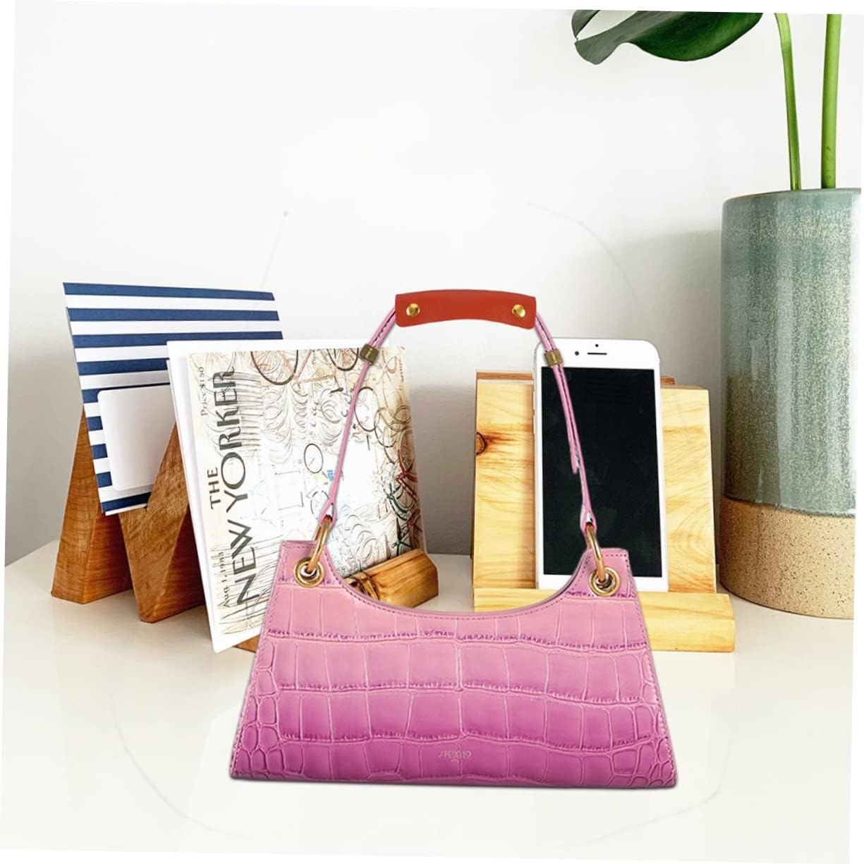 FOYTOKI 4Pcs Strangle Luggage Bag Handle Protectors Pu Leather Bag Grip Covers for Suitcase Handle Protector for Travel image number 3