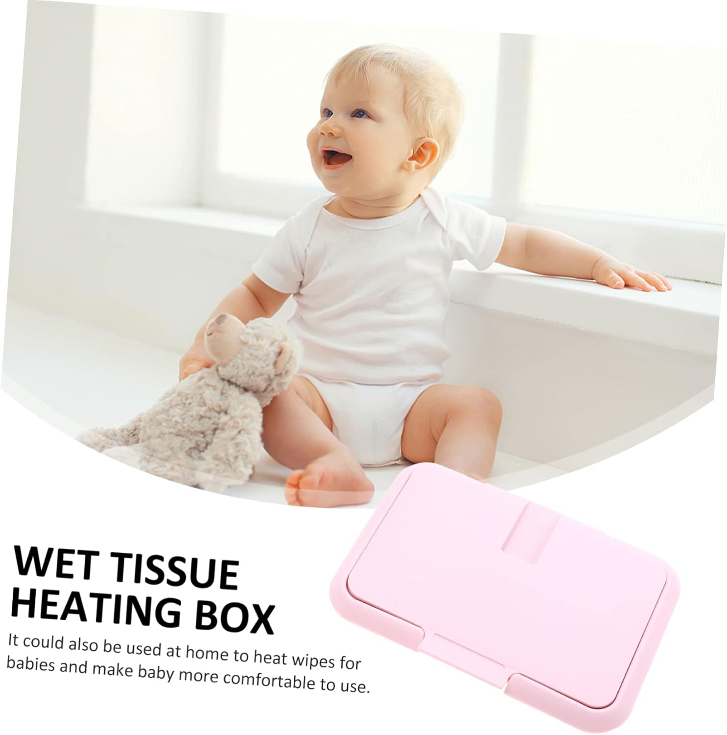 1Pc Portable Wipe Warmer Wet Tissue Heater Constant Temperature Design Convenient for Travel Keeps Wipes Fresh Moist for Diaper Changing Go Use