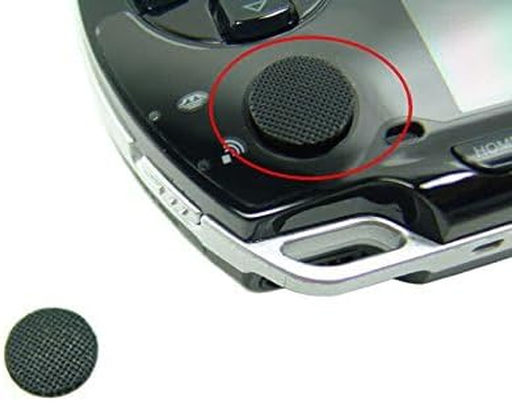 Gametown&reg; Analog Joystick Stick Button Controller Cap Thumbstick for Fat PSP 1000 PSP 1001 2 PCS Black image number 1