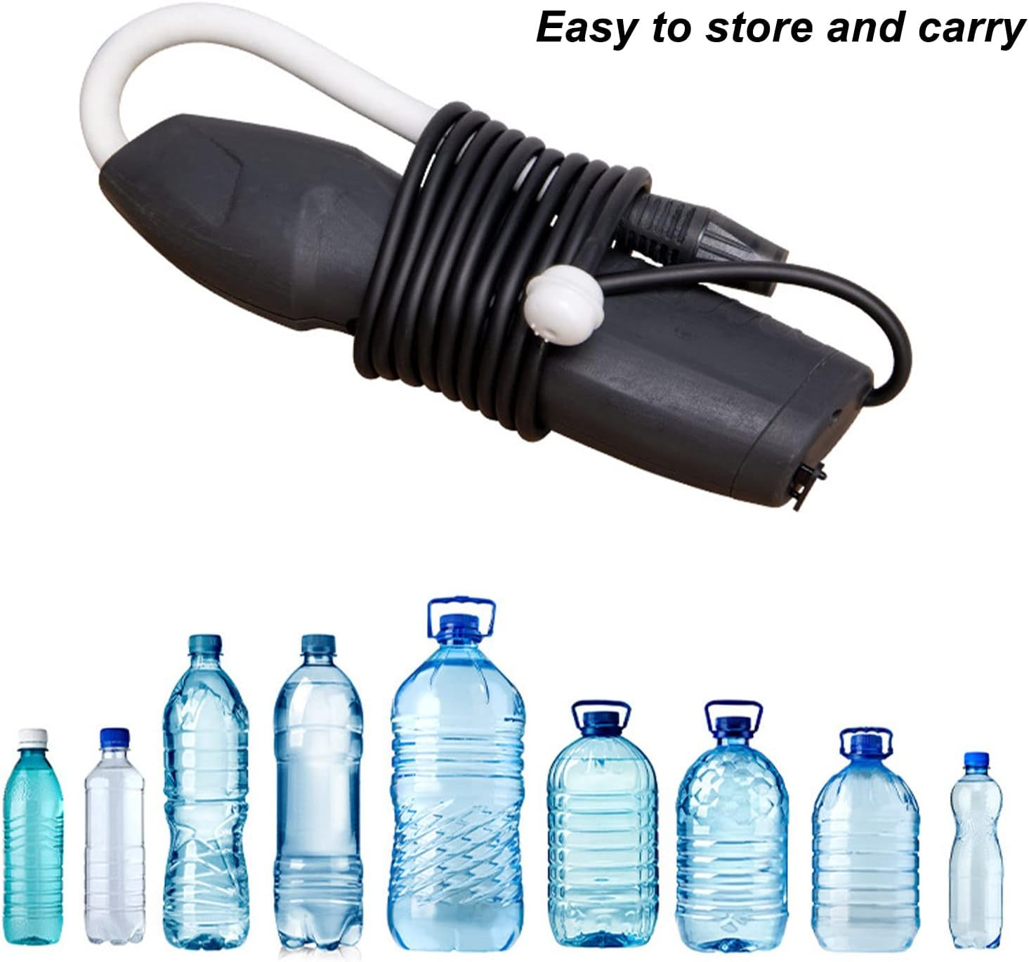 Soobu Battery Powered Electric Garden Sprayer, Multiple Modes Rechargeable, Rotatable Adjustable Nozzle, White Plastic Gun Sprayer for Yard Lawn Weeds Plants image number 1