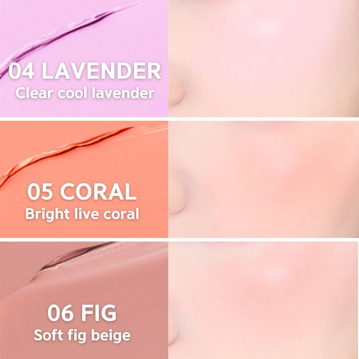 BBIA Ready to Wear Downy Cheek Cream Blush 8 Color - Creamy Blendable & Buildable Blush Dewy Texture & Matte Finish High Pigment Longlasting Lightweight Natural Face Makeup (06 DOWNY FIG, 3.5 Gram)