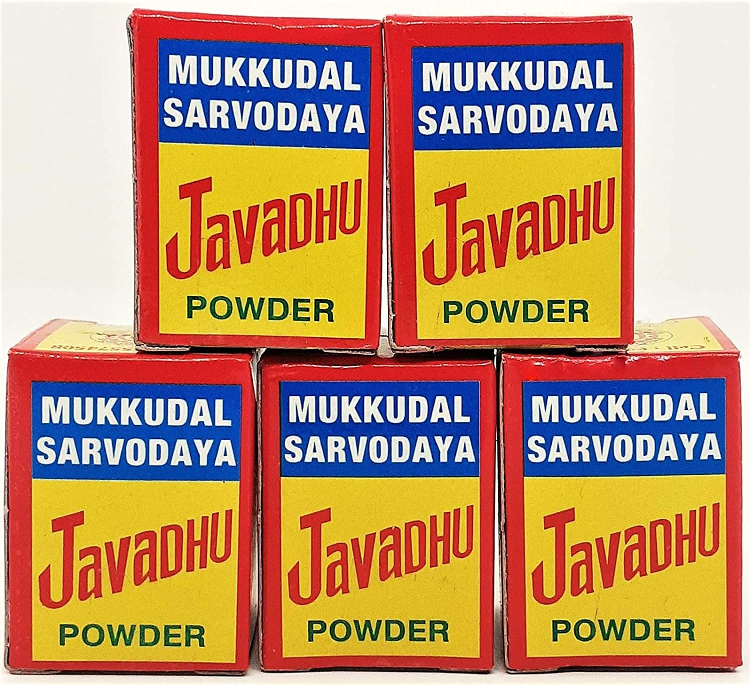 Mukkudal Sarvodaya Bns Sarvodaya Javadhu Herbal Scented Powder for Cloth and Body - Pack of 5 image number 4