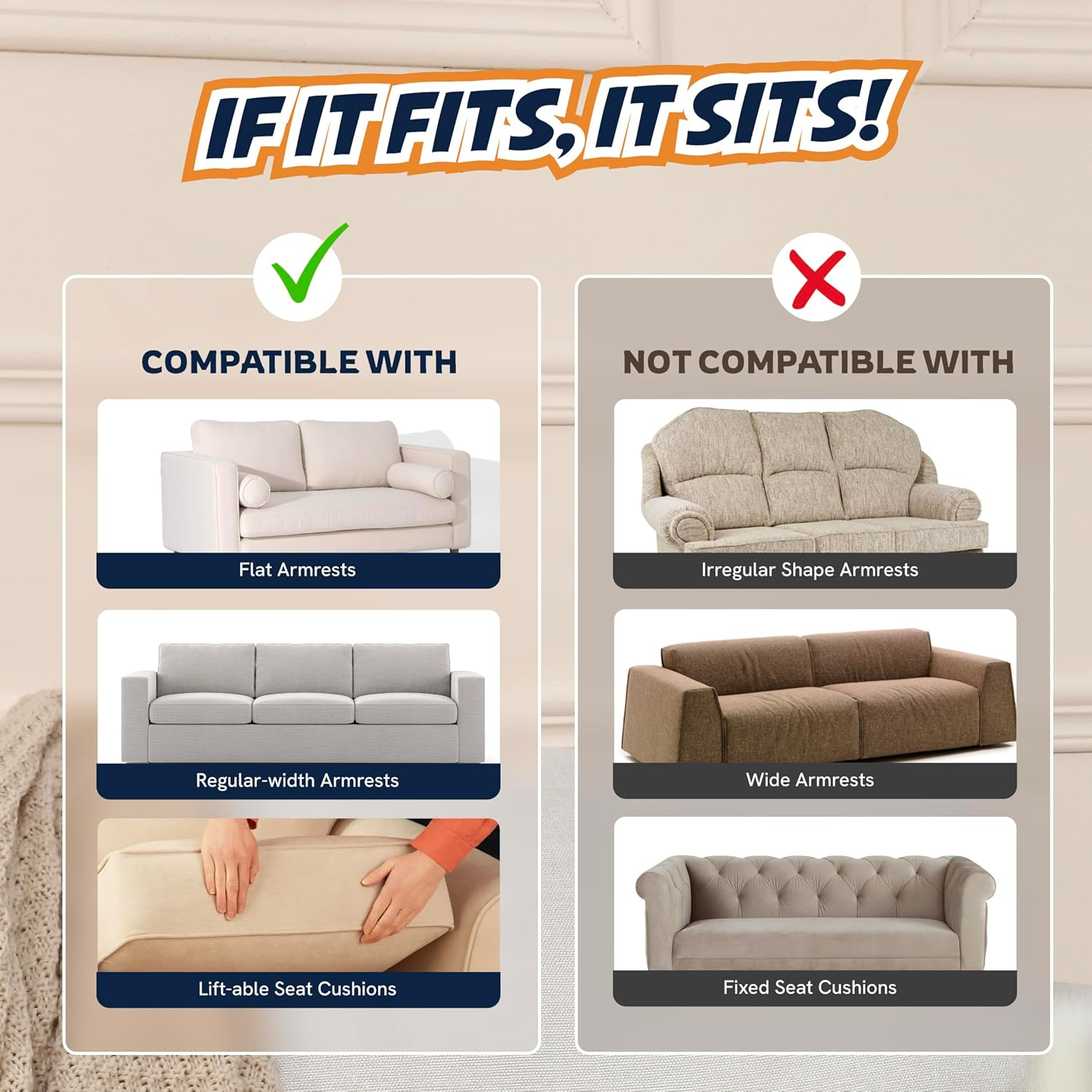 Panther Armor Sisal Furniture Protectors, Cat Corner Scratcher [Grey-Right Couch Arm] Keep Cats from Scratching Furniture, Cat Scratching Post on Couch, Sofa Covers for Cats image number 3