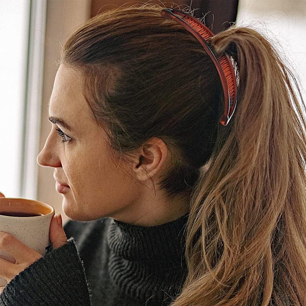 Banana Hair Clip, Hair Clips Vintage Clincher Combs 3Pcs Banana Hair Clips Claws Hair Grips Hair Accessories for Women, Banana Clips for Thick Hair image number 3