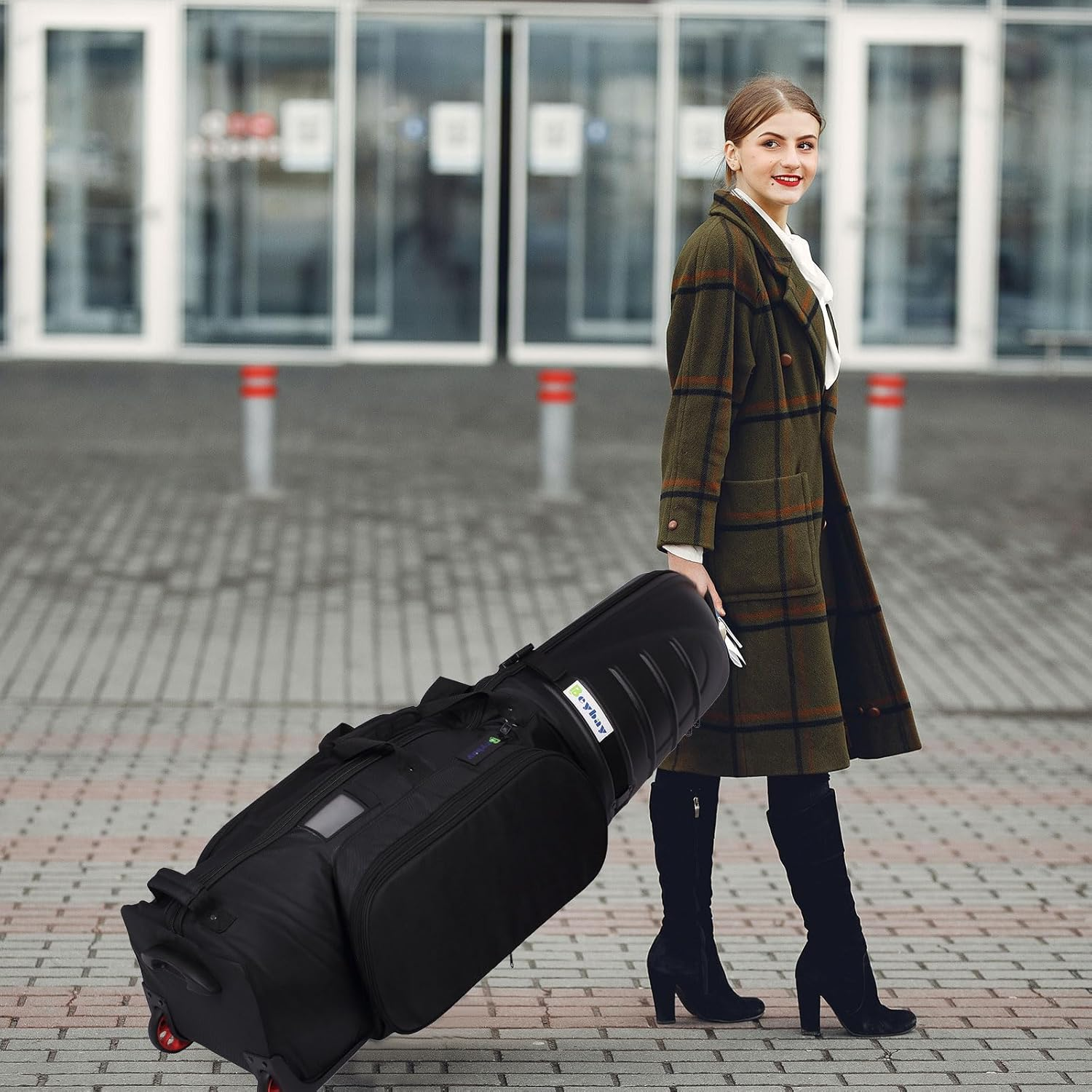 Golf Travel Bags for Airlines with Reinforced Wheels and Hard Case Top, Lightweight and Easy to Maneuver, Excellent Zipper Protect Your Clubs image number 1