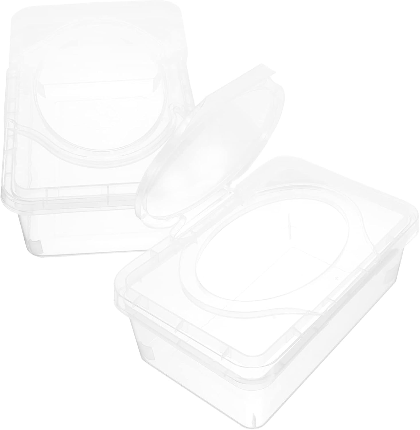 STOBAZA 2Pcs Cleansing Tissue Box Wipes Dispenser Portable Wipes Case for Travel Holder Cover image number 6