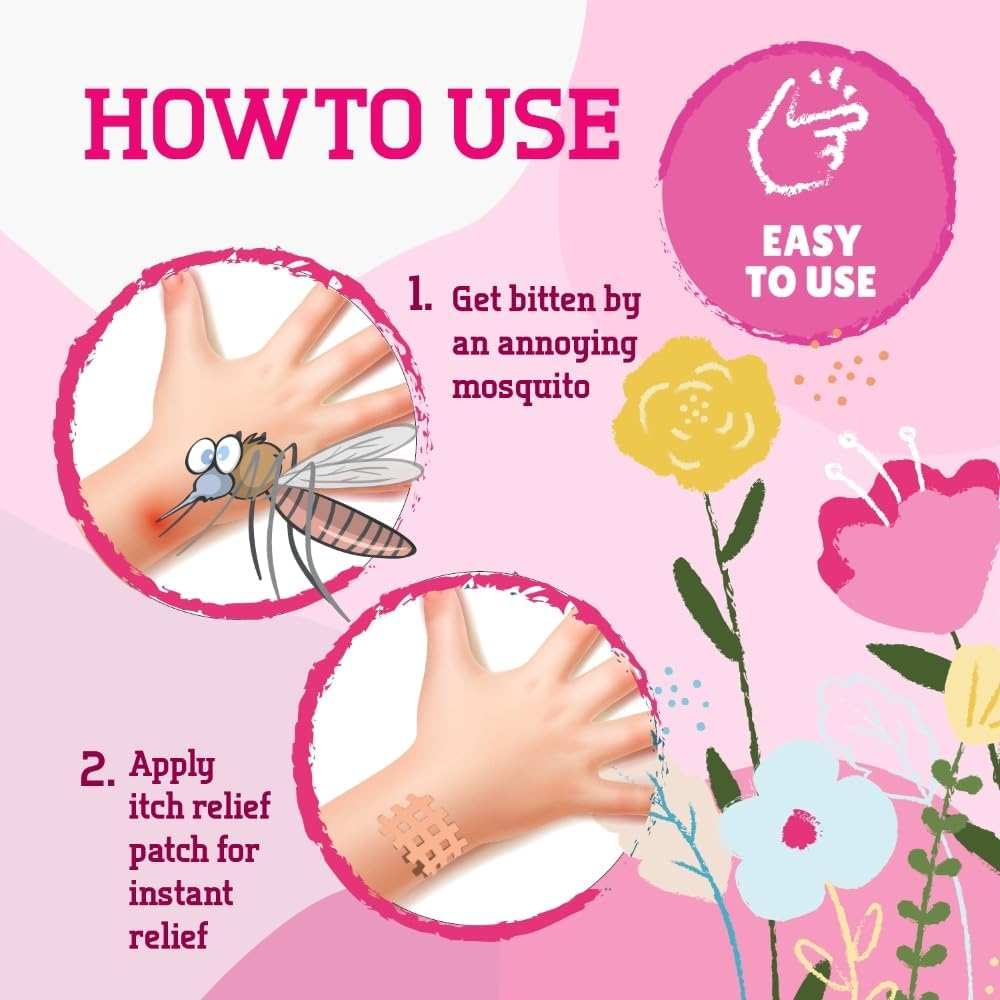 Crosslinq Itch Relief Patch | Drug-Free Natural Itch Relief for the Whole Family | 64 Itch Patches | Insect Bite Patch for Mosquitos, Ticks, Midges, Sandflies | Bite Relief Stickers, Instant Effect image number 3