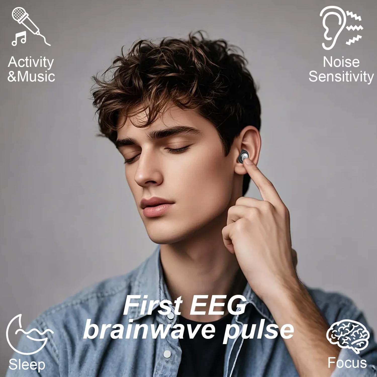 Flexible Silicone Sleep Ear Plugs, 45Db Noise Reduction - Reusable Hearing Protection for Sleep, Custom Fit with 8 Tips (XS/S/M/L) & Case, Soft Comfort for Concerts, Snoring, Travel, Study - Black image number 6