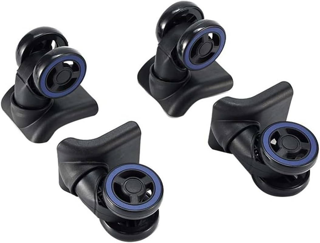 4Pcs Luggage Wheels Suitcase Double Row Roller Hardware Repairing Kit Heavy Duty Wheels 360&deg; Spinner Casters image number 2
