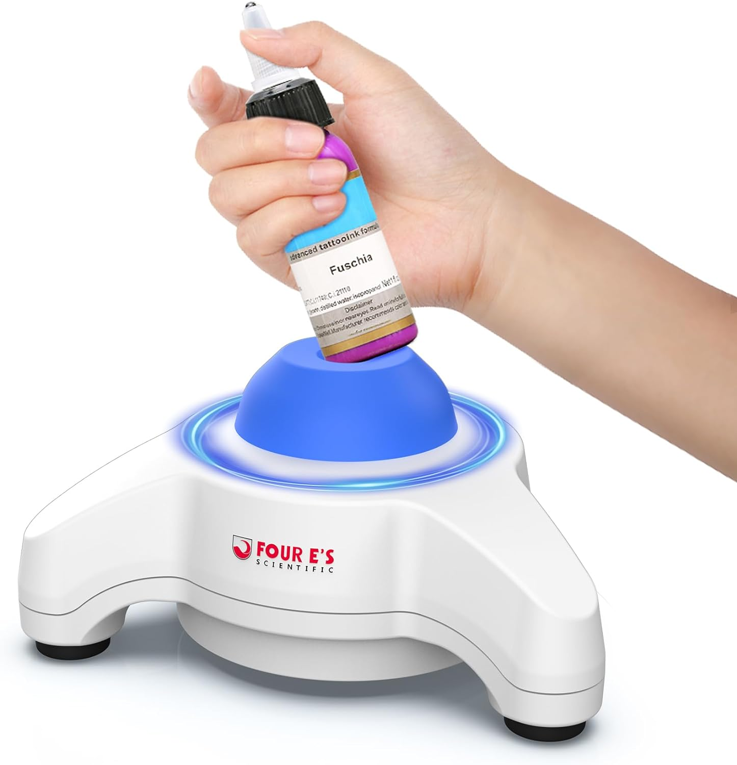 FOUR E'S SCIENTIFIC 5600Rpm Mini Vortex Paint Mixer - Vortex Mixer Paint Shaker with Touch Mode for Lab Mixing Miniature Paints Acrylic Paints Nail Polish(Au Plug)