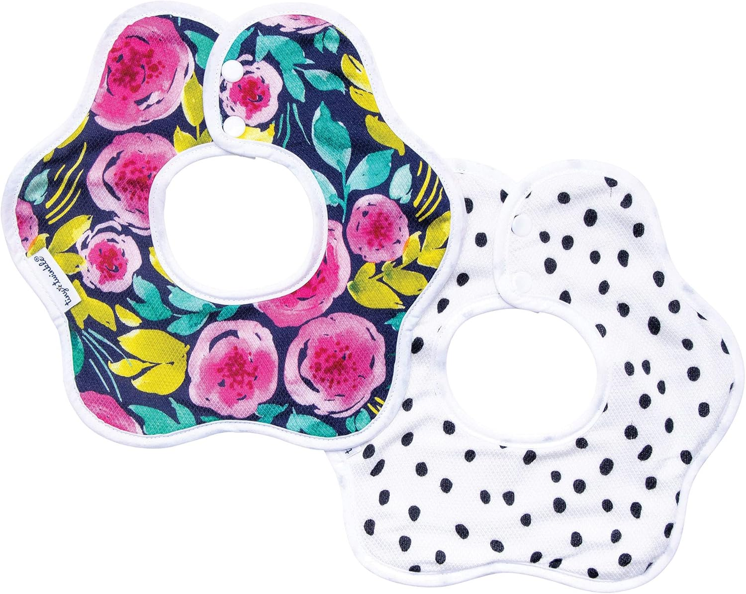 Tiny Twinkle Roundabout Drool Bibs Multi-Pack - 360 Rotating Waterproof and Absorbent Teething Baby Bibs&hellip; - Blush image number 2