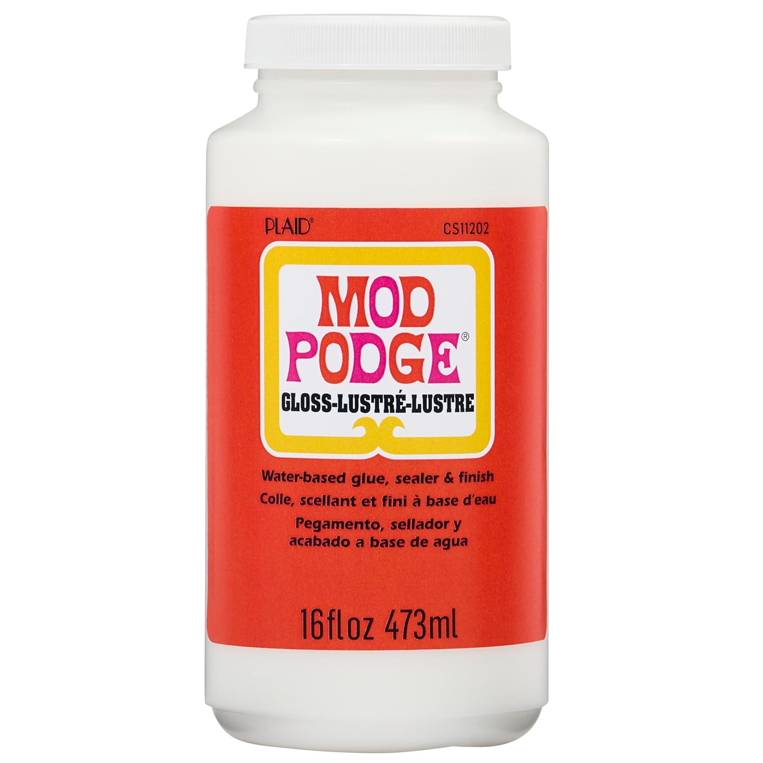 Mod Podge CS11202 Waterbase Sealer, Adhesive Glue for Paper, Decoupage Finish, 16 Oz, Gloss image number 3