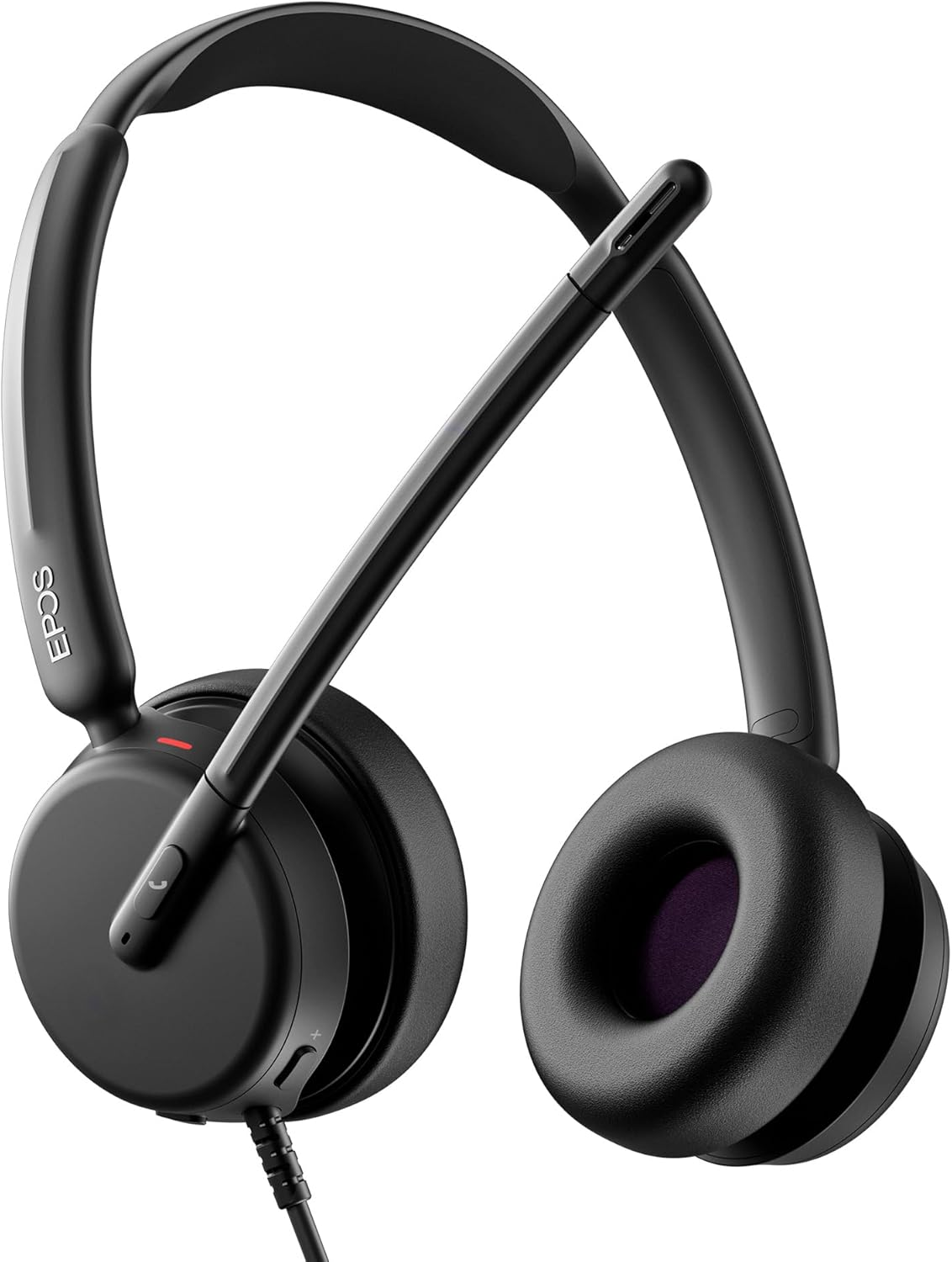 EPOS Impact 460 - Binaural On-Ear Headset with Dual Microphone, Noise Cancellation, USB-C/USB/A Connectivity, Home Office, Plug-And-Play, Zoom, UC