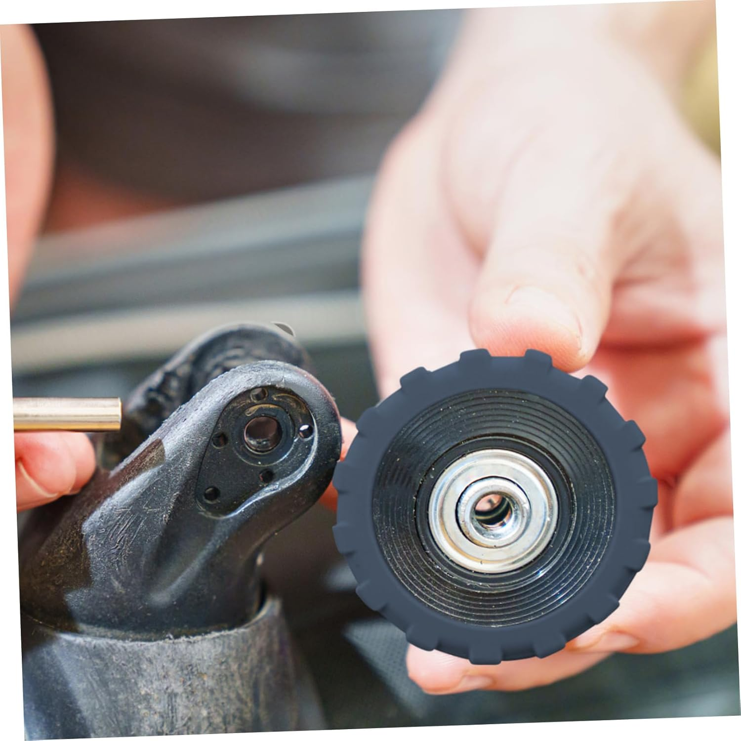 FOMIYES 8Pcs Luggage Caster Protection Covers Wheel Silicone Luggage Wheel Slip Protector for Suitcase Travel Case Cover image number 4