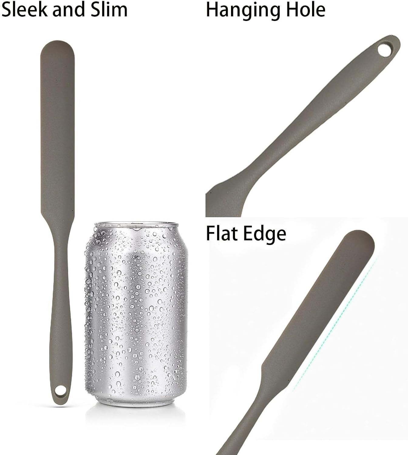 REGODI Silicone Jar Spatula 9.5In - Heat-Resistant Non-Stick Stirring Stick for Mixing Icing, Scraping Cream, Jam,Kitchen Baking Cooking Stirring Tools image number 2