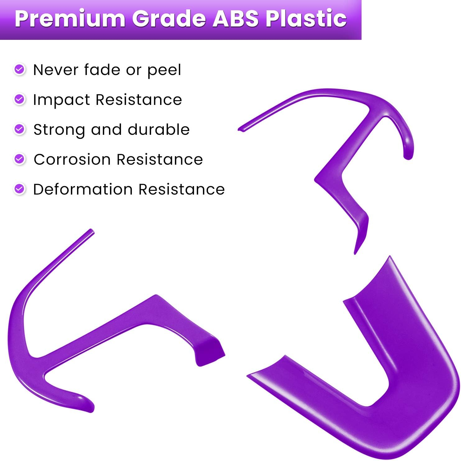 Steering Wheel Cover Trim Interior Accessories Decoration Kit for 2015-2021 Dodge Challenger Charger, for 2014-2021 Dodge Durango & Jeep Grand Cherokee SRT8 (Purple 3PCS) - Orange image number 5