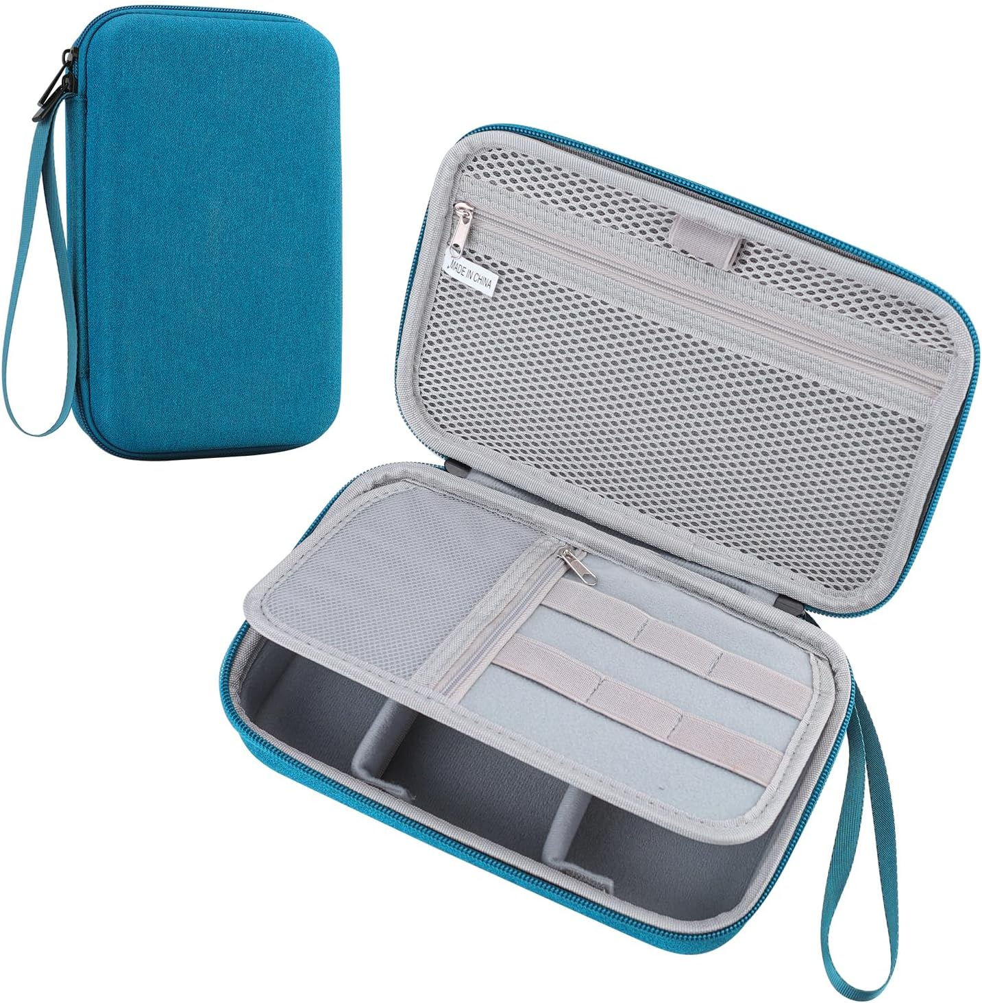 Teskyer Travel Electronic Organiser Case, for Power Adapter Chargers Cables Cords Power Bank Earbuds Hard Drives, Large Capacity, Porable Tech Accessories