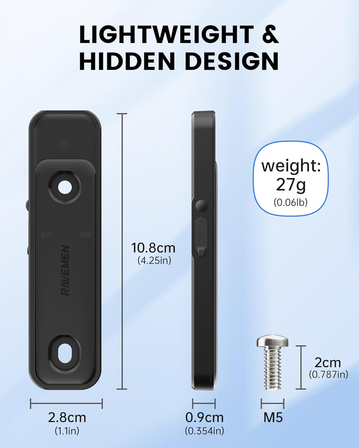 RAVEMEN ABF01 Anti-Theft Smart Tracker - GPS Tracking Device, MFI Certified, Works with Apple Find My (Ios Only), No Monthly Fee, Compact & Lightweight, Long Battery Life, Waterproof image number 4