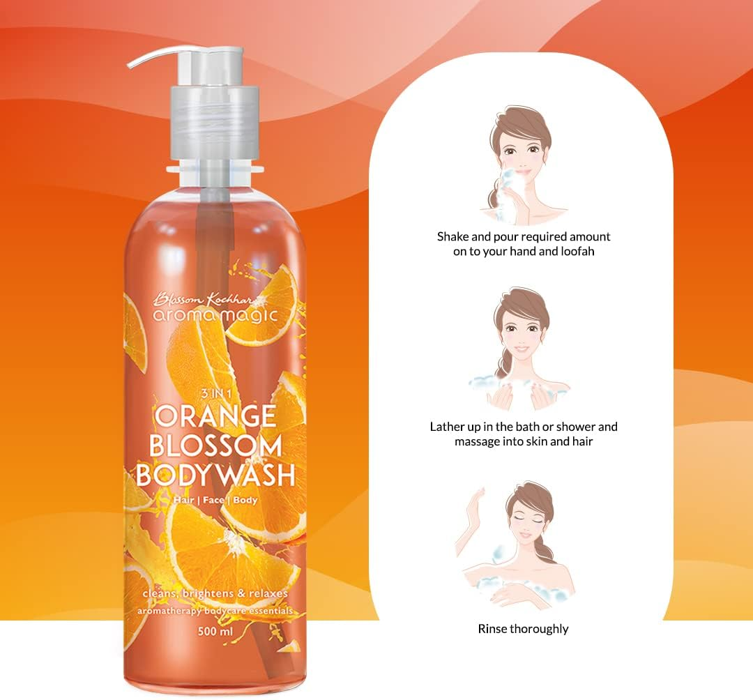 Aroma Magic Orange Blossom Body Wash, 500Ml image number 4