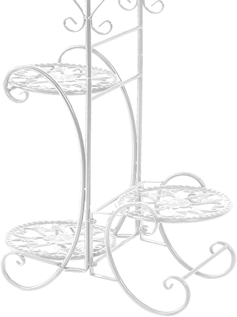 Levede Plant Stand Outdoor Indoor Metal Flower Pots Rack Corner Planter Shelf image number 6