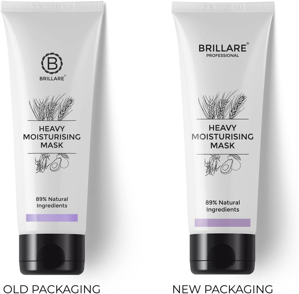 Brillare Professional Heavy Moisturising Mask | Repairs Dry & Damaged Hair | Combats Frizz & Scalp Dryness | Makes Hair Smooth & Manageable | for Men & Women (125 G) image number 2
