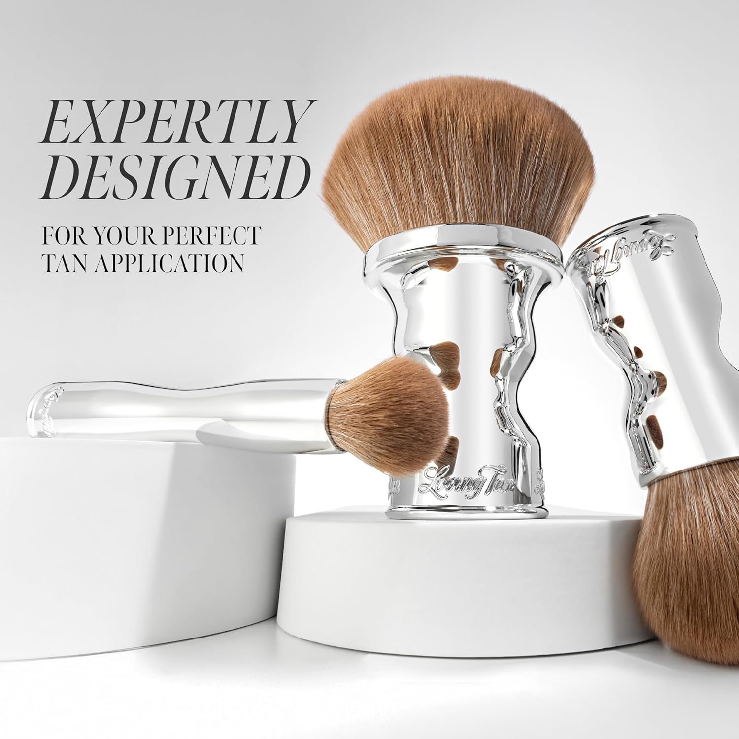 Loving Tan Flawless Self Tanning Brush - Streak Free, Premium Bristles, Free-Standing, Vegan and Cruelty Free (Flawless Face Tan Brush) - Flawless Blending Brush image number 5