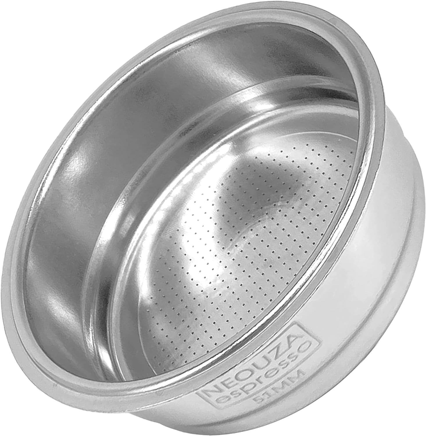 NEOUZA 51Mm 1 Cup Filter Basket for Coffee Portafilter, Compatible with Delonghi 51Mm Espresso Machines, 304 Stainless Steel image number 6
