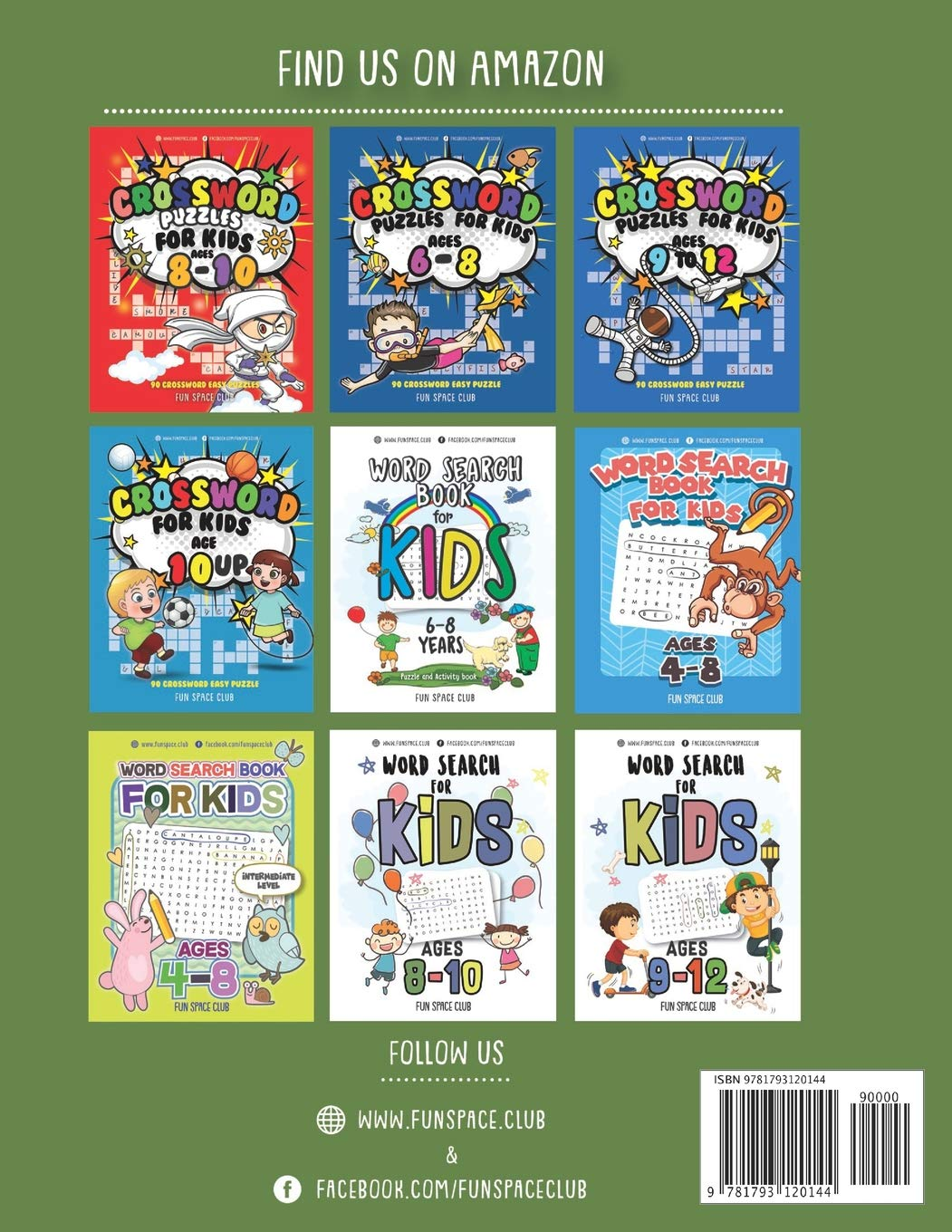 Crossword Puzzles for Kids Ages 8-10 Intermediate Level: 80 Daily Easy Puzzle Crossword for Kids