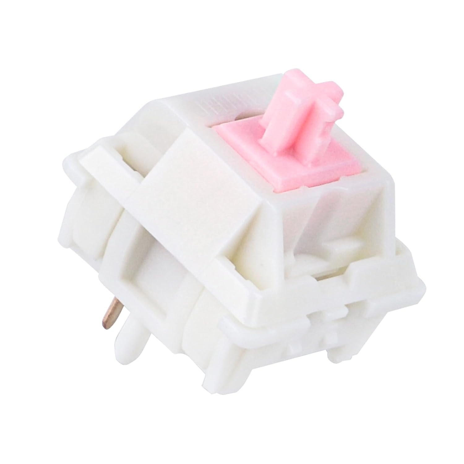 EPOMAKER Roseveil Silent Keyboard Switch for Mechanical Gaming Keyboard, 30PCS, 5-Pin, 32Gf, Pre-Lubed, Linear Silent, PC Case, LY Stem, Compatible with MX Keycaps (Roseveil Silent Switch) image number 1