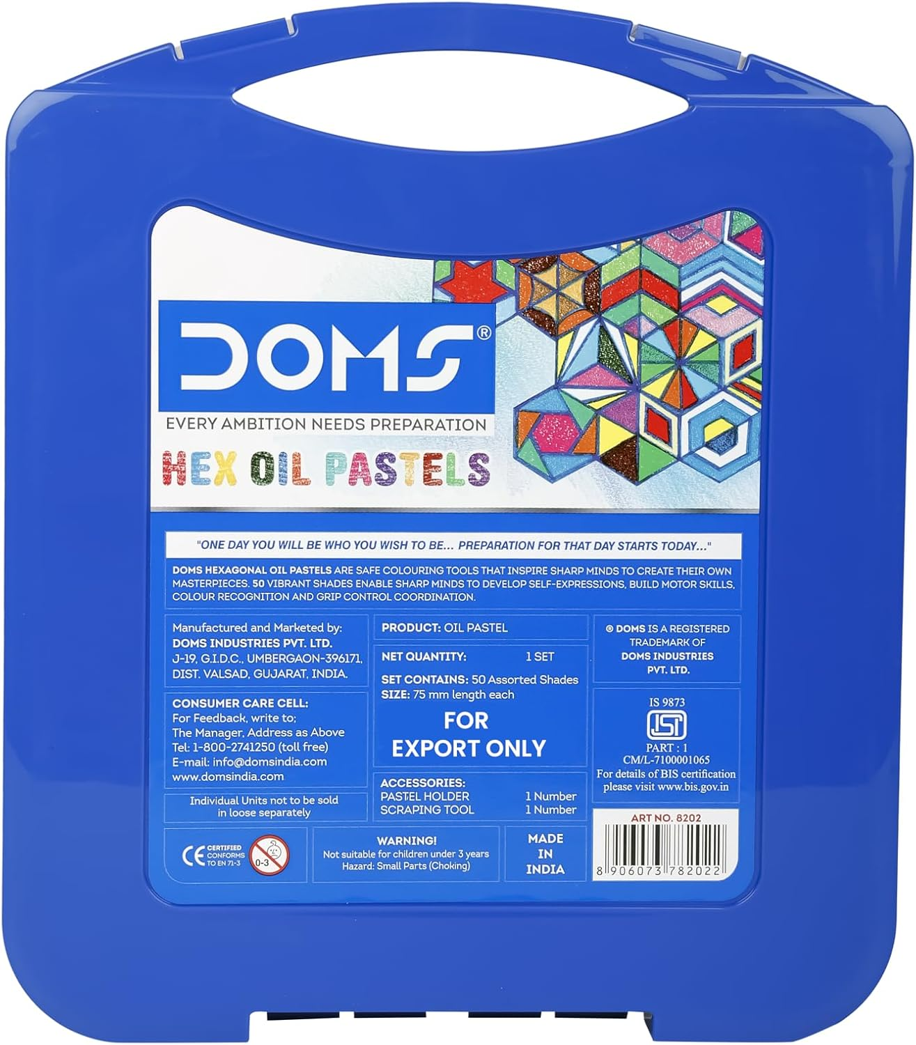 DOMS Oil Pastels 50 Shades, Non-Toxic EN 71-3 Standard Certified image number 2