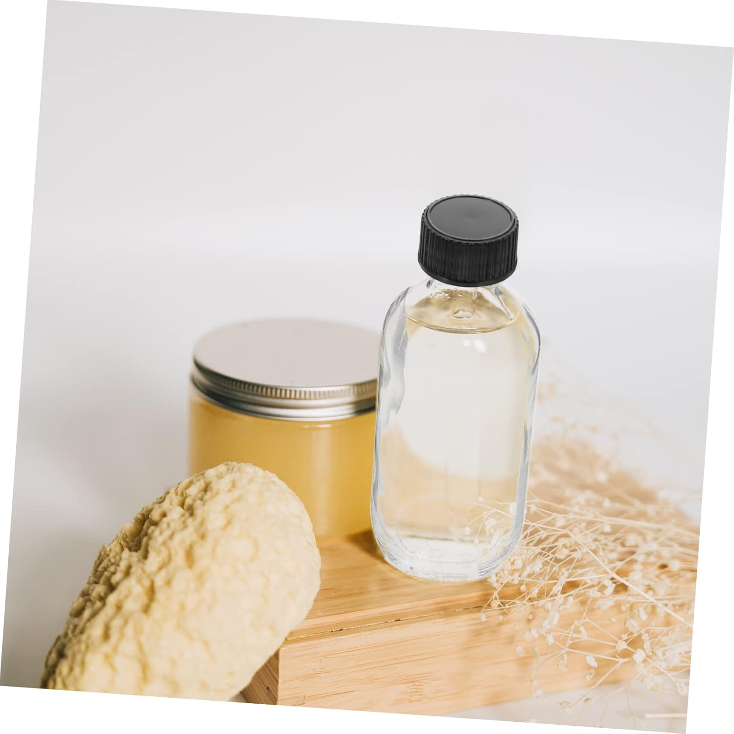 Ciieeo 15Pcs Small Essential Oil Bottles Medicinal Liquid Perfume Sample Bottles Glass Vials for Essential Oil Makeup and Skincare Products image number 1