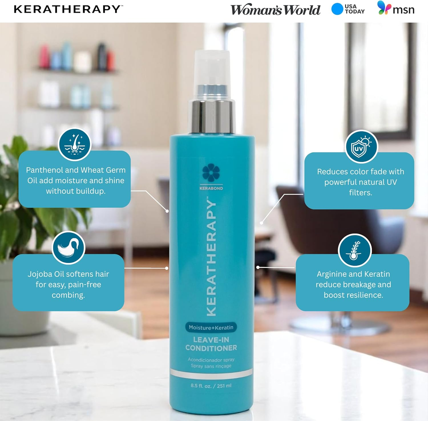 Keratherapy Keratherapy Keratin-Infused Leave in Conditioner Spray 251 Ml, 251 Ml image number 4
