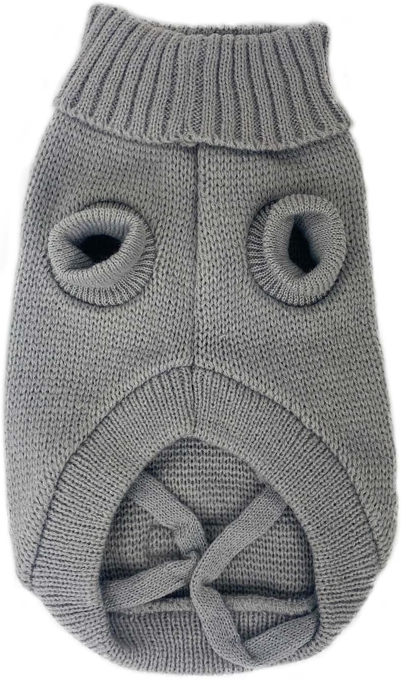 Huskimo Rainbow Dog Jumper, Grey, 52.5Cm image number 6