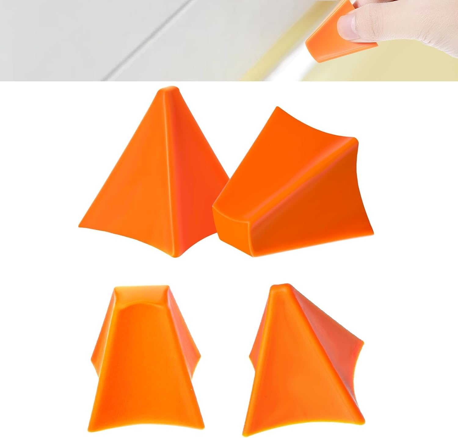 Eukyplace Silicone Caulking Tool, 4PCS Reusable Caulking Tool Kit for Smooth Floor Sealant Finishing &ndash; Perfect for Tile, Wood, Marble & More image number 1