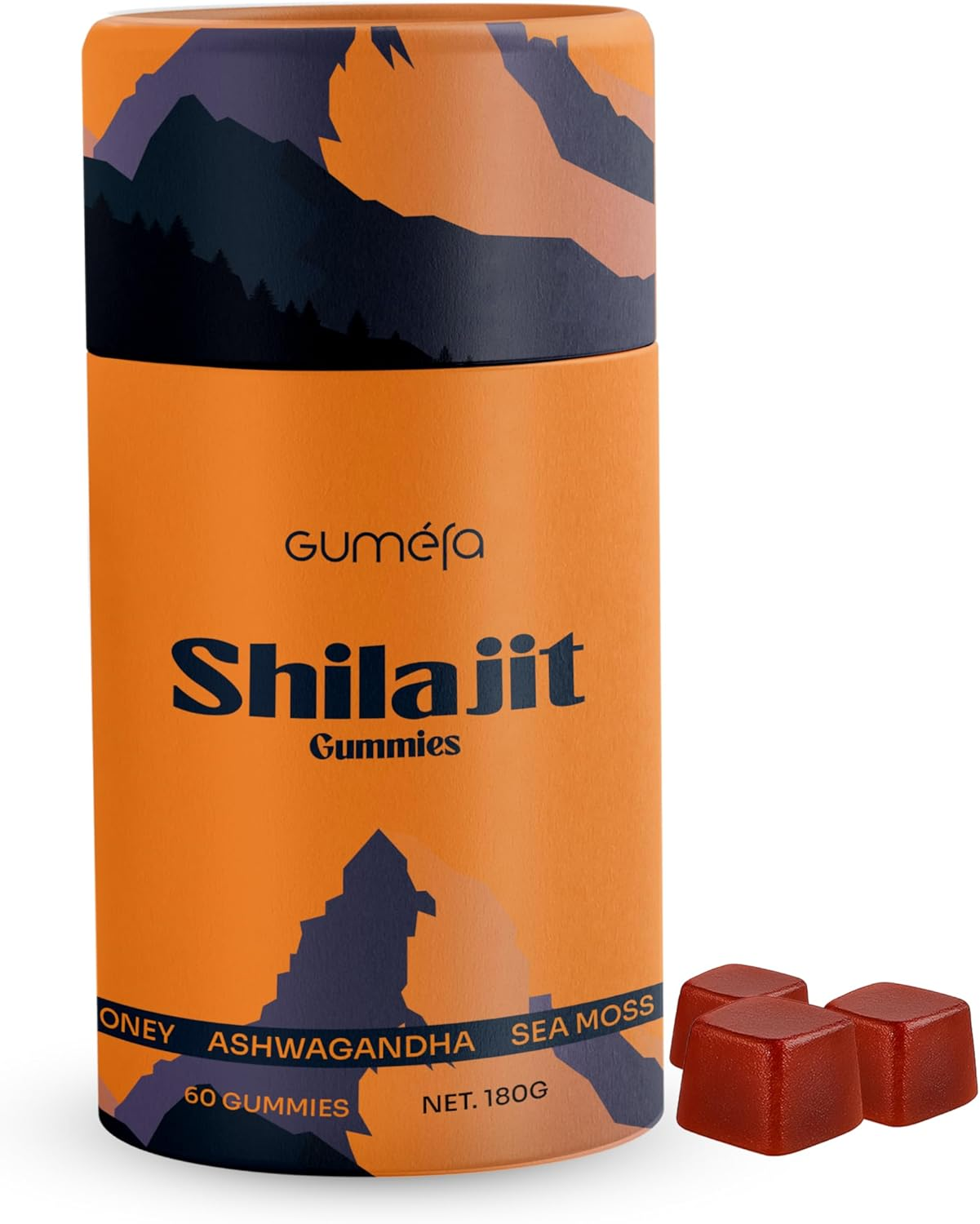 Pure Himalayan Shilajit Gummies for Men & Women | with Ashwagandha, Gokshura, Manuka Honey, Sea Moss & Black Seed Oil | 3000Mg Fulvic Acid & 85+ Trace Minerals | No Added Sugar | Vegan & Non-Gmo | 60 Gummies image number 1