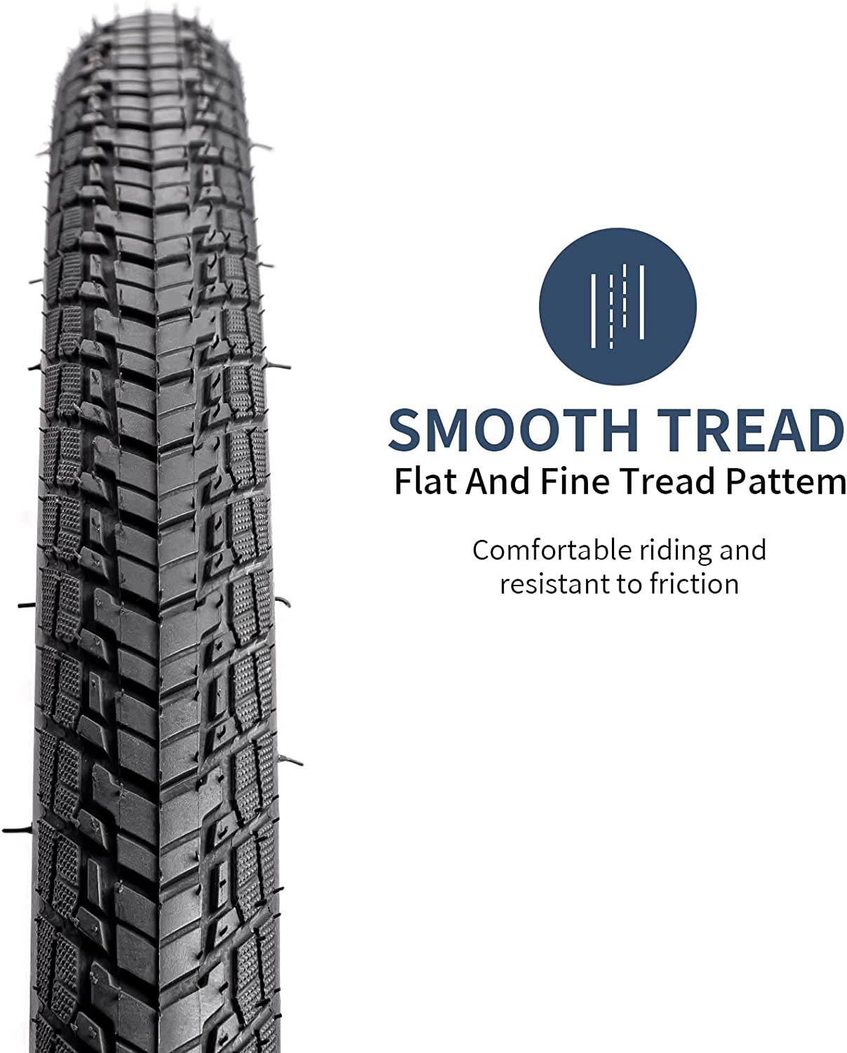 Yunscm 2 Pcs 700X35C Bike Tires,700X35C 37-622 Bike Tyres plus 700X35/43C Bike Inner Tubes Schrader Valve 48Mm,Compatible with 700X35C Road Bike Tires and Tubes image number 3