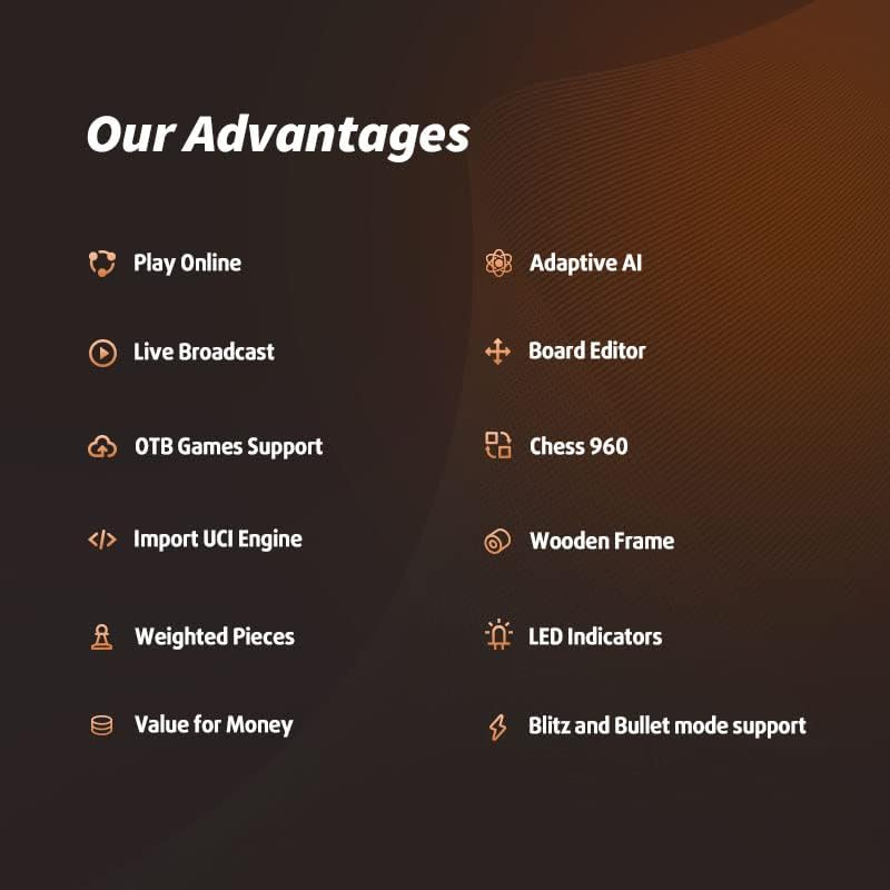 Chessnut Air Electronic Chess Set, a Magnificently Handcrafted Wooden Chess Board with Extra Queens,Leds, AI Adaptive Electronic Chess Set Game and App with Computer Chess Board image number 1