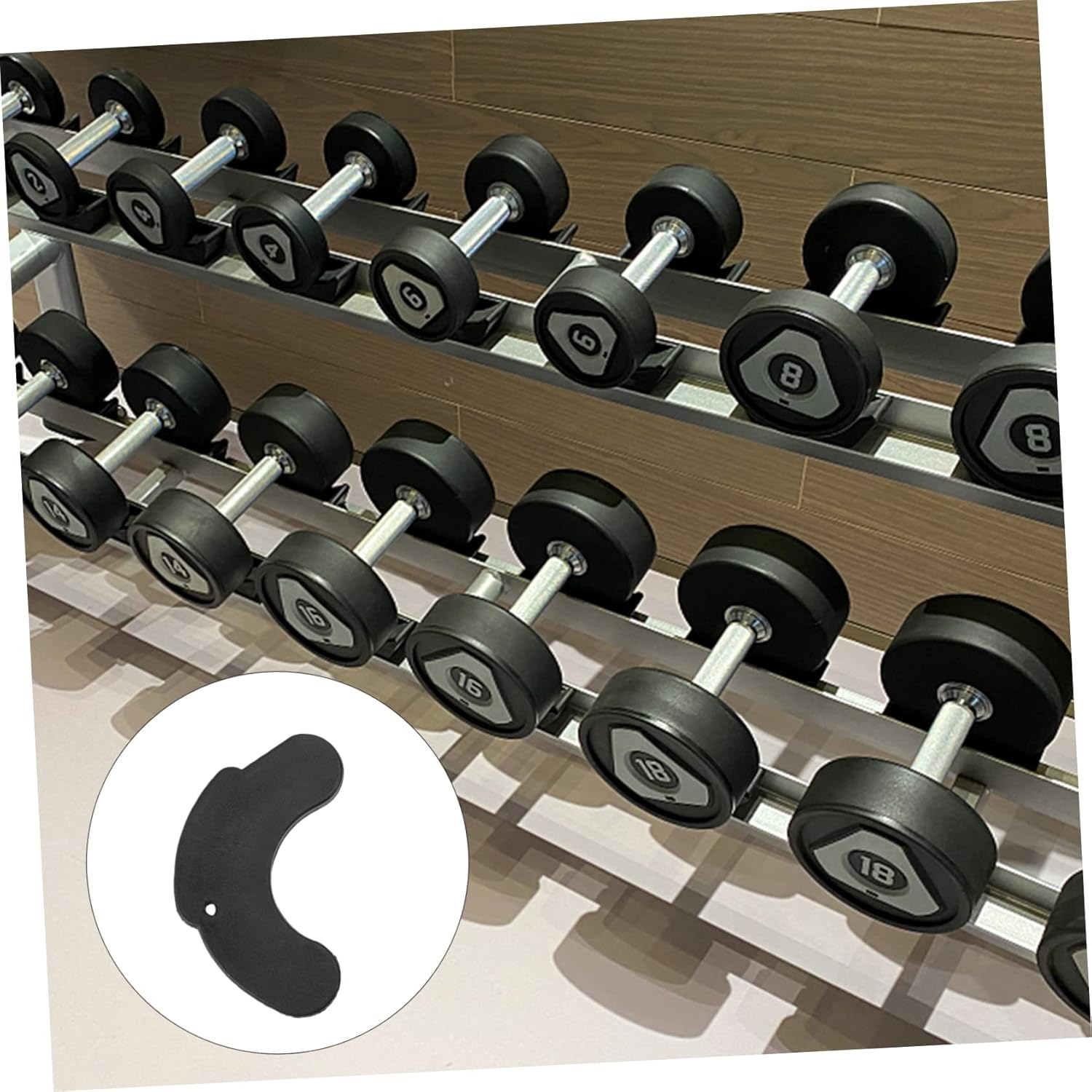 BESPORTBLE 12Pairs Dumbbell Shockproof Pads Holders for Weightlifting Gym Storage Protects Floors and Equipment Essential Fitness Tool for Home Gym Use