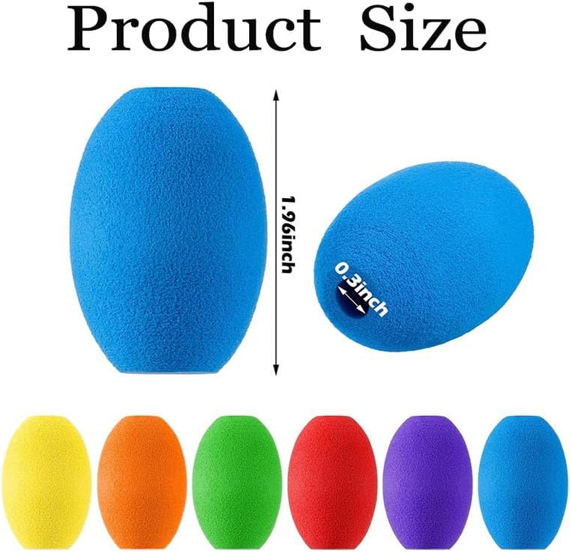 6 Pcs Special Supplies Egg Pen-Pencil Grips,Foam Pen Grips Handwriting Pen Grips,Reusable Pen Writing Aid Holder Soft Cushioned for Handwriting, Drawing, Coloring Drawing Right or Left Handed Use image number 1