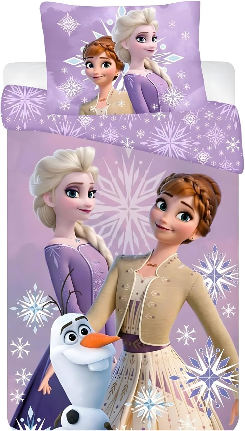 Disney Cars Junior Bed Linen Set, 100 X 135 Cm Duvet Cover & 40 X 60 Cm Pillowcase, 100% Cotton, Soft, Breathable Lightning Mcqueen Children'S Bedding Set for Toddlers