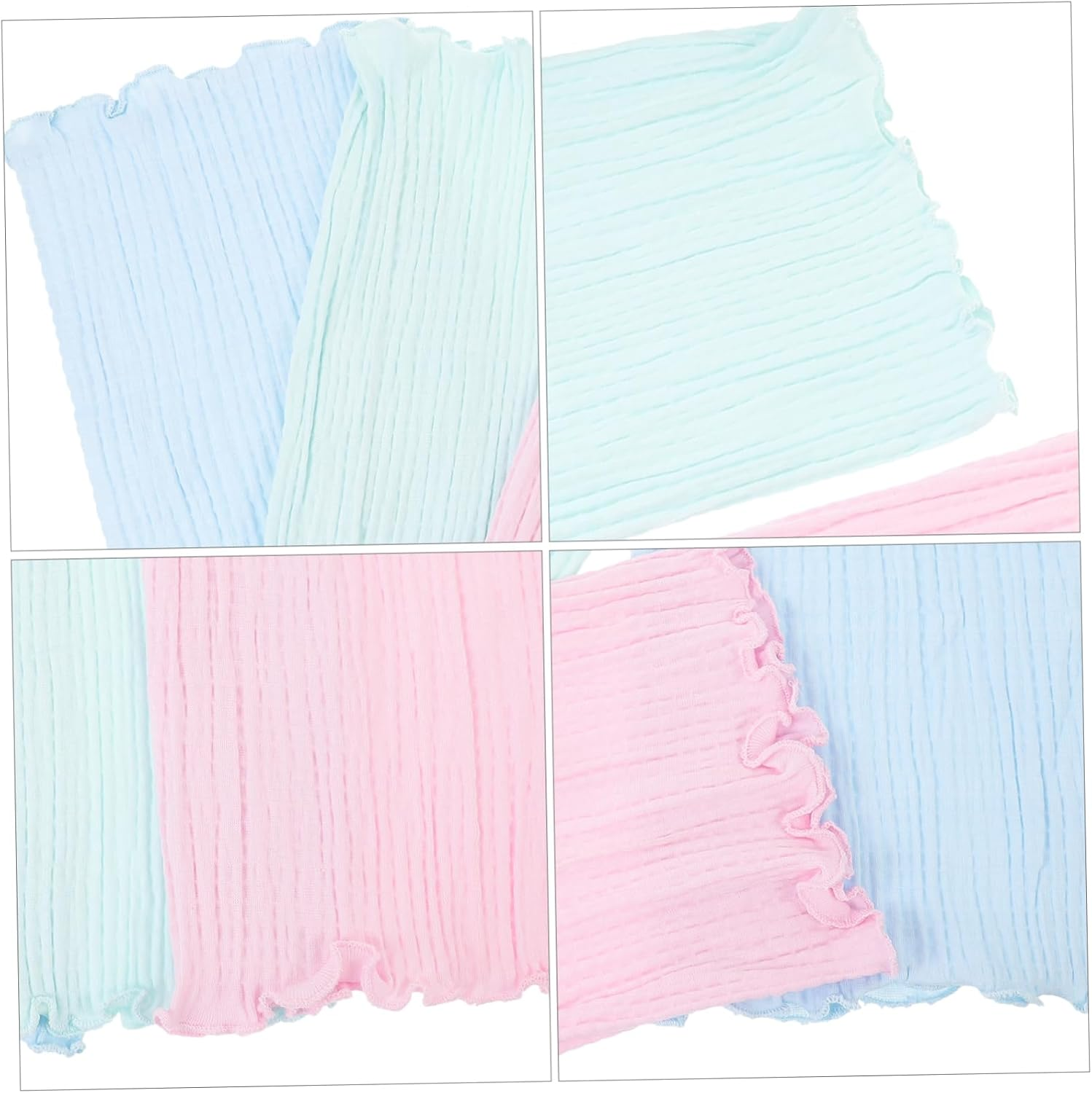 3Pcs Cotton Bellyband for Baby Newborn Infant Toddler Soft Elastic Umbilical Cord Care Warm Abdominal Wraps Assorted Colors image number 5