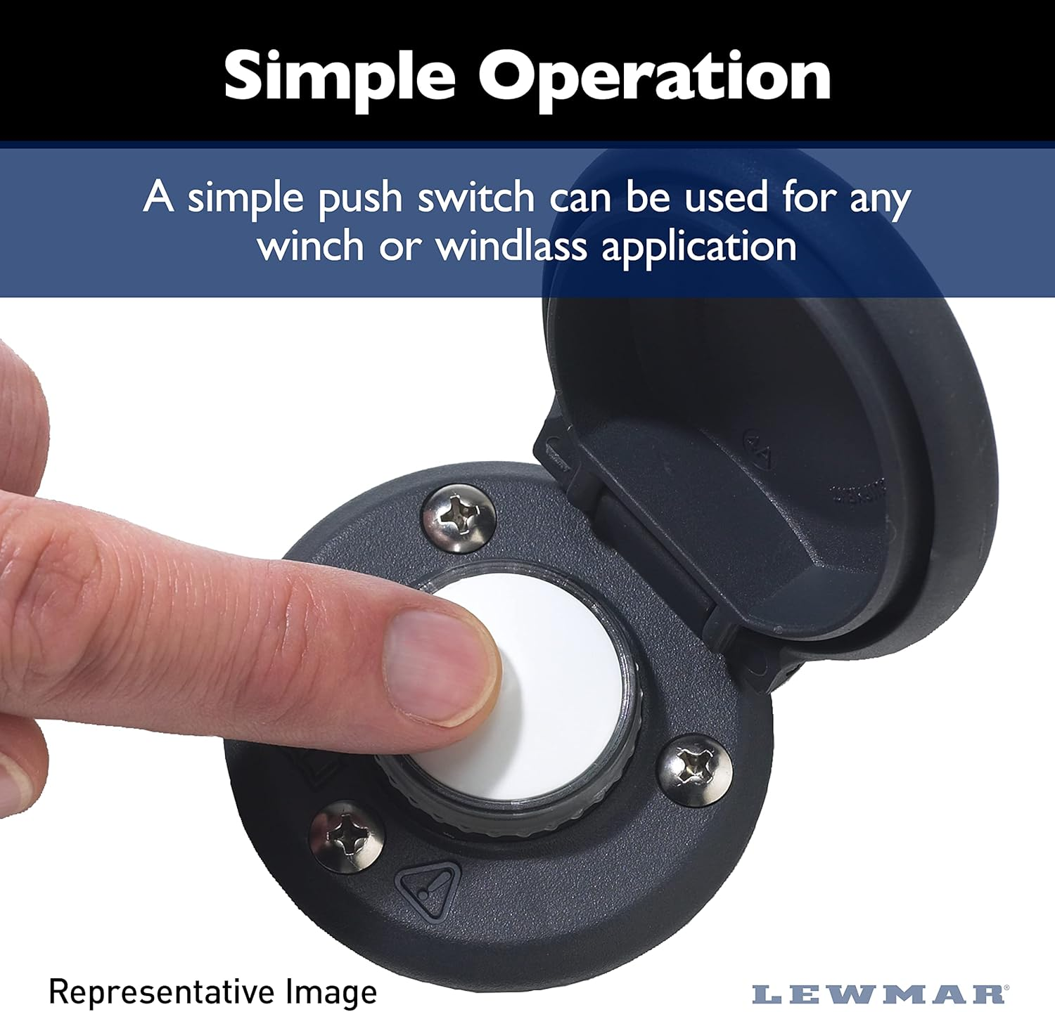 Switch-Windlass, CHSX Foot Open Top Black image number 4