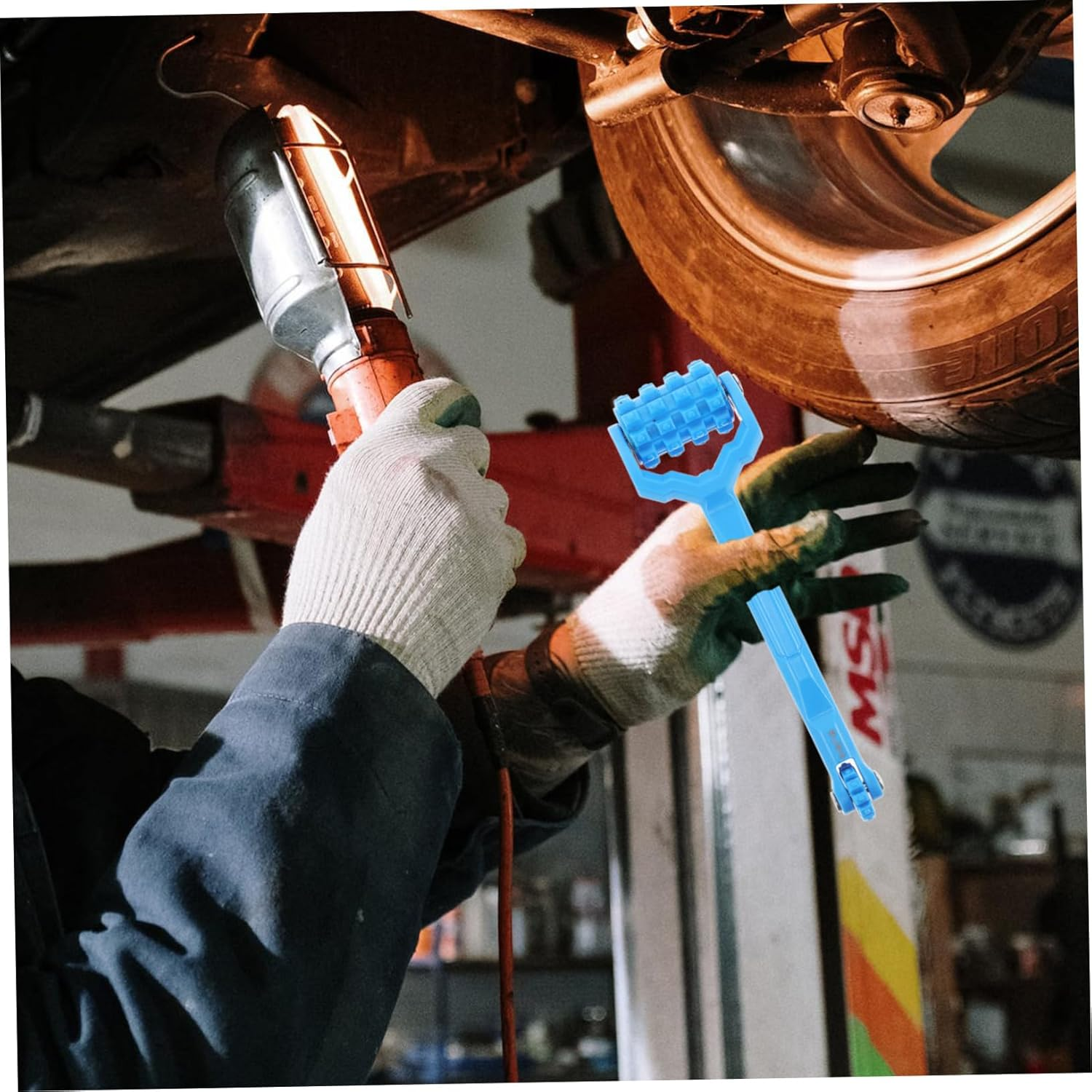 WEKADRIN Dual Head Sound Deadener Roller Tool for Cars Automotive Insulation Noise Reduction Versatile Hand Roller for Soundproofing Projects Easy to Use for Various Applications image number 4