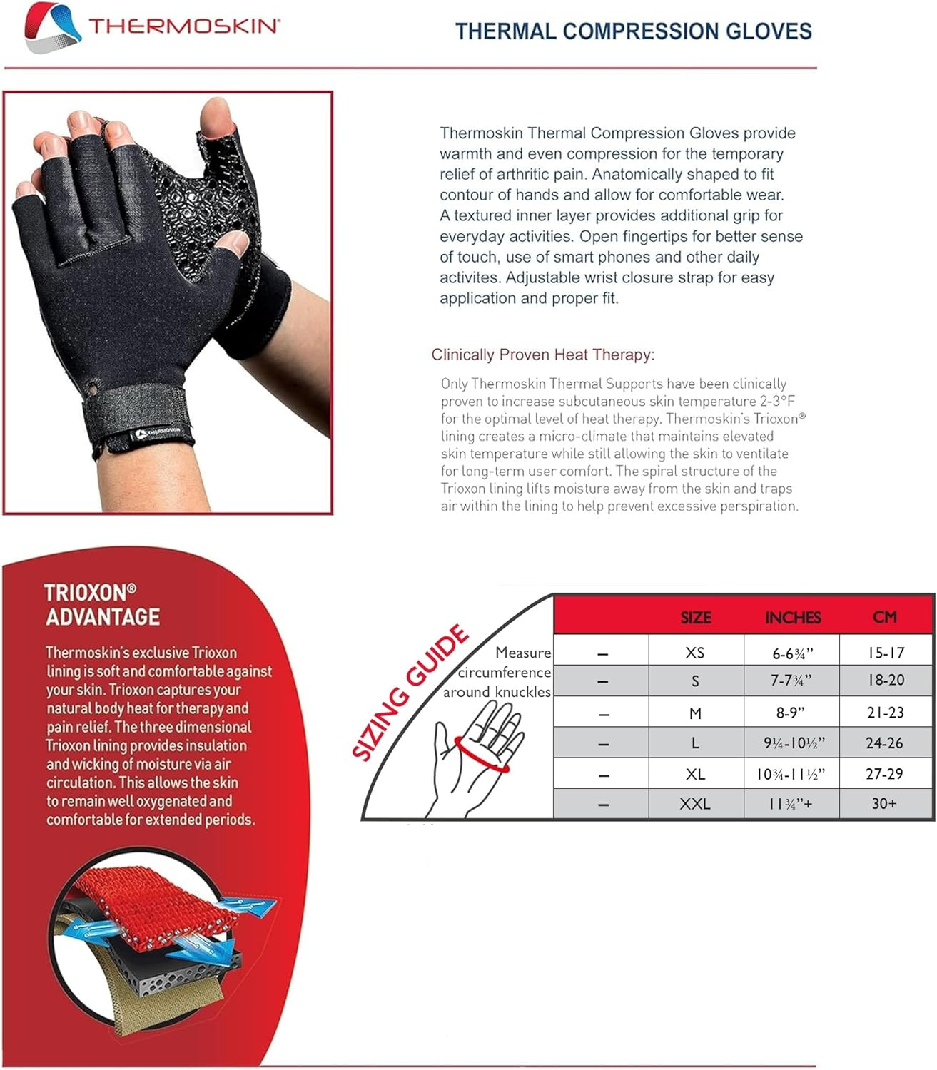 Thermoskin Thermal Compression Gloves image number 4