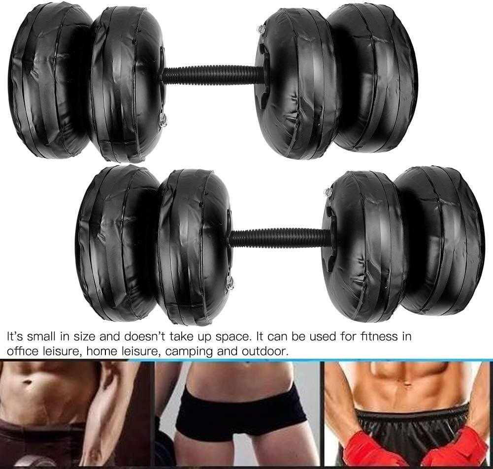 Hollow Dumbbell, 20‑25KG Water Filled Dumbbell, Adjustable Dumbbell Set for Arm Muscle Exercise Home Gym Exercise Weight Set (20-25Kg Black) image number 5