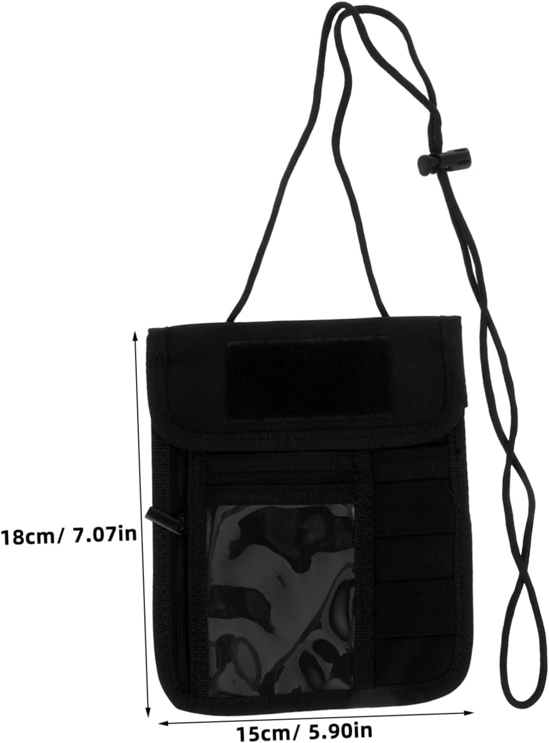 HOUDERCO Travel Passport Holder Pouch with Lanyard Compact Wallet for Cards Cash for Hiking Fishing Cycling Versatile Neck Wallet for Outdoor Activities