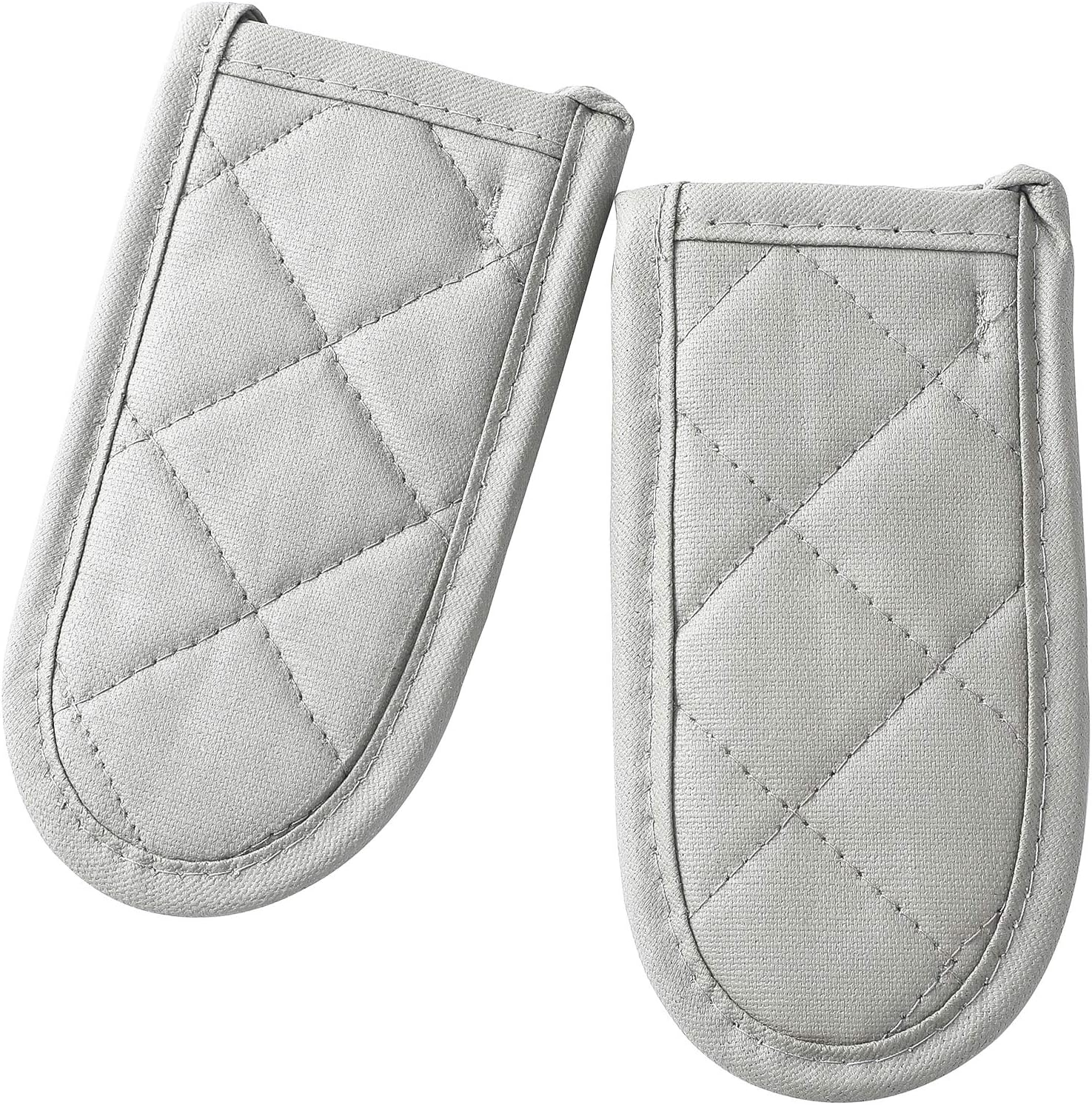 Cast Iron Skillet Handle Covers,Pot Handle Covers Heat Resistant,Pot Holders for Kitchen Heat Resistant,Machine Washable Handle Mitts 2 Pcs(Brown)