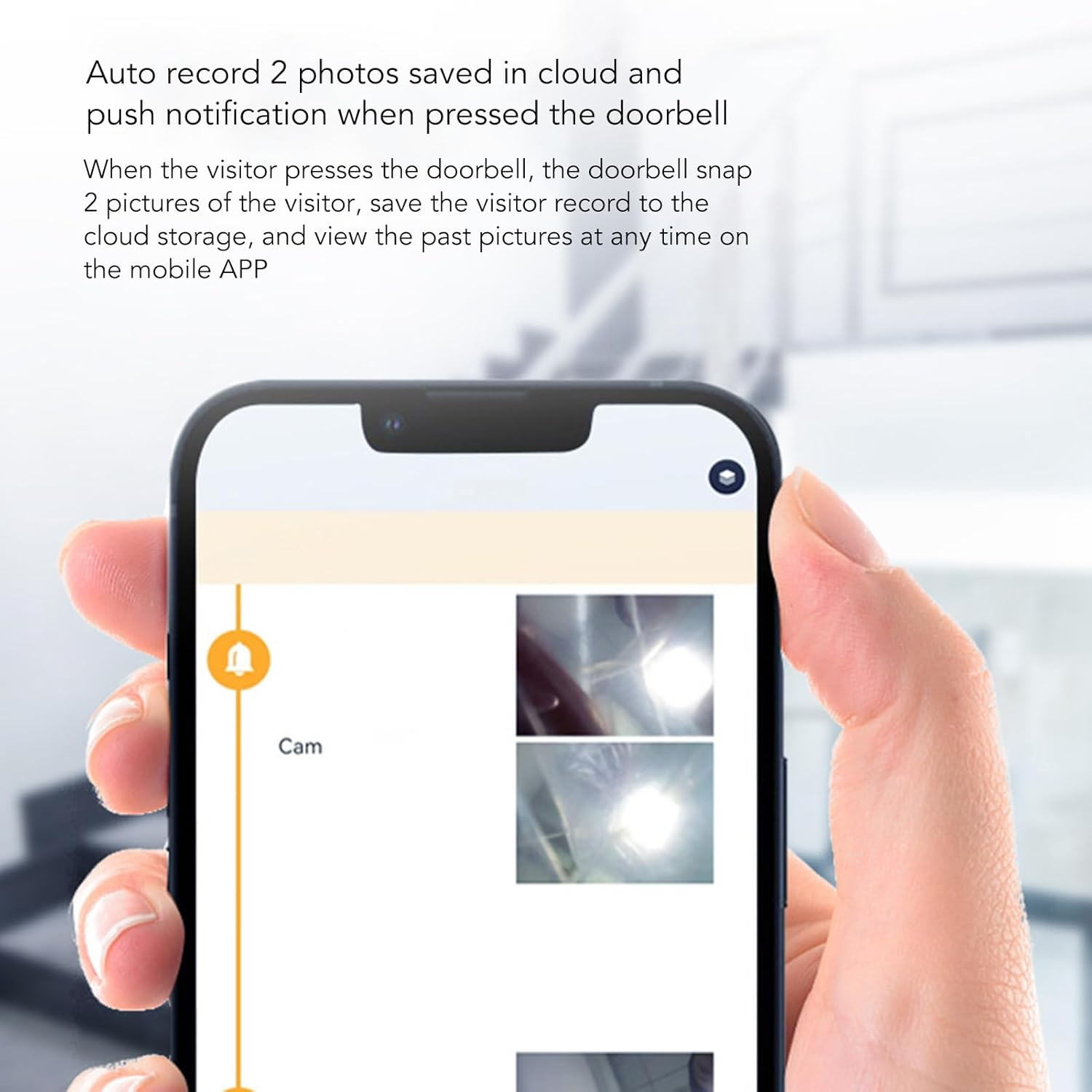 Video Doorbell Wifi Wireless Doorbell Camera with Chime, 1080P HD Night Vision 2 Way Audio 90&deg; Wide Angle Home Security Camera System, Supports Cloud Storage, Easy Installation